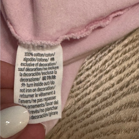 PINK Victoria’s Secret campus tee in baby pink and white - Picture 6 of 6